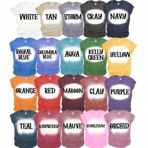 Custom Clothing Tee Faux Bleached Sublimation Blanks Bleached <b>T</b> Shirts Us - Product Image 2