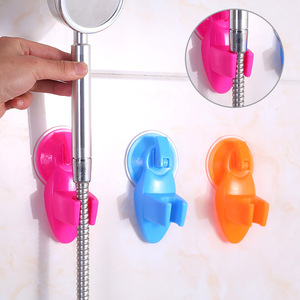 Suction Cup <b>Shower</b> <b>Head</b> <b>Holder</b> Round PP Minimalist Design For Bathroom Use - Product Image 5