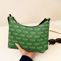 Sac à bandoulière personnalisé Chi Eta Phi pour femmes, sac sous le bras en PU tendance, sac à bandoulière d'extérieur, le plus vendu