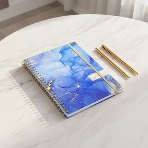 <span class=keywords><strong>Quaderno</strong></span> a <span class=keywords><strong>Spirale</strong></span> <span class=keywords><strong>A4</strong></span> in Carta Bianca, Agenda in Pelle A5 Personalizzata di Alta Qualità per Ragazze - Product Image 2