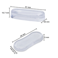 Autocollant adhésif universel pour siège de toilette, coussin en PU anti-choc, protection silencieuse pour couvercle, 5 pièces, pour salle de bain