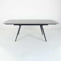 Table à manger carrée extensible en céramique italienne moderne de haute qualité pour salle à manger