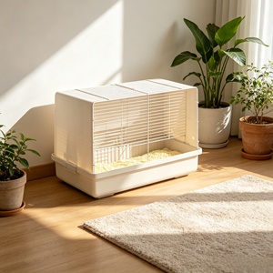 Camera doppia di lusso gabbia criceto ABS & filo rivestito di polvere Extra Large interno piccola casa per <span class=keywords><strong>animali</strong></span> domestici - Product Image 1