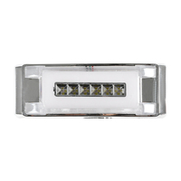 Feu de gabarit latéral LED à large surface avec guide de lumière, clignotant dynamique séquentiel, lampe d'avertissement arrière pour camion et remorque