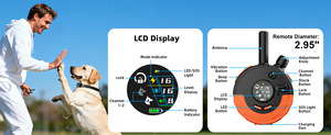Dog <strong>Training</strong> <strong>Collar</strong> 3280ft Remote IP67 Waterproof 2 Dogs <strong>Training</strong> <strong>Shock</strong> <strong>Collar</strong> with LED Light SOS Beep Vibration - Product Image 6