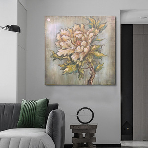 JZ-pintura <span class=keywords><strong>al</strong></span> óleo de Rosa grande para decoración del hogar, lienzo de Arte de pared, pinturas abstractas con <span class=keywords><strong>flores</strong></span> - Product Image 2