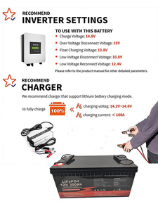 12V100Ah Lithium Ion <b>Batteries</b> Pack 12V <b>24V</b> 48V200Ah 300Ah OEM ODM Solar Energy System Lithiume Lithium <b>Battery</b> - Product Image 4