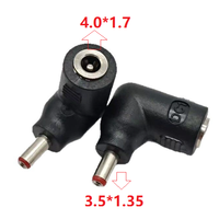 Connecteur cc 4.0*1.7mm femelle à 3.5*1.35mm mâle prise cc adaptateur de chargeur d'alimentation connecteur droit 4.0*1.7 à 3.5*1.35