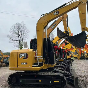 Excavateur hydraulique sur chenilles CAT 307E2 de 7 tonnes d'occasion Exava Mini pelleteuse d'occasion en vente avec roulement PLC Gear - Product Image 1