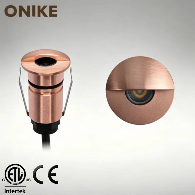 Mini 1W RGBW IP67 Waterproof In-ground Light Pool Embedded Ground Step Light LED 12V Low Voltage Outdoor Copper/Glass Dimm
