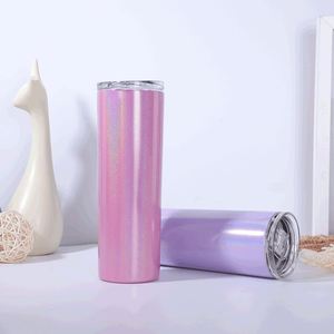 Gobelet isotherme 20oz en acier inoxydable à double paroi, spécial conduite, avec paillettes, personnalisable par transfert thermique, vente en gros - Product Image 5