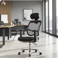 Chaise de direction nordique de luxe en maille Caractéristiques ergonomiques confortables à dossier haut pour les gestionnaires de patrons Personnel Hôtels Hôpitaux Écoles