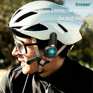 Inveer IP6 casque <span class=keywords><strong>bluetooth</strong></span> Design robuste pour demi-casque X2C accessoires de casque casque de vélo casque pour accessoires de vélo - Product Image 2