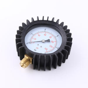 Manomètres radiaux de 100 mm fournis par le fabricant, connecteurs en laiton et cuivre, boîtiers en fer noir, protections pour gaz - Product Image 5