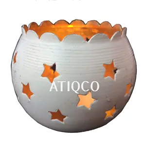 Indian Latest White Kangura Votive Holders <b>Tea</b> Light <b>Candle</b> Holder New Classy Iron Tealight Votive <b>Candle</b> Home Decoration - Product Image 1