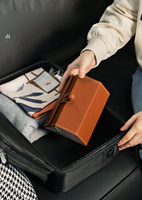 Étuis pliables en cuir personnalisés pour lunettes, 5 emplacements, boîte de rangement de voyage pour lunettes, étui organisateur pour lunettes de soleil