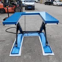 Plataforma Elevadora Hidráulica Estacionaria en Forma de U de Perfil Ultrabajo para Carga y Descarga de Palés en Almacenes