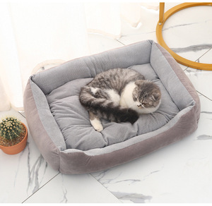 Cojín Protector de Muebles para Mascotas, Extraíble, de Terciopelo, 50*37cm, para Perros y Gatos, Cama Moderna y Relajante con Tapete de Sofá, Diseño Sólido - Product Image 5