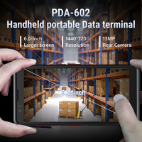 PDA portable 6 pouces 602 Android avec lecteur de codes-barres, PDA robuste, scanner portable industriel pour la collecte de données logistiques