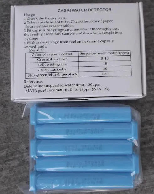 Jet Fuel Water Detector - Reliable & Sensitive Casr1 Capsules