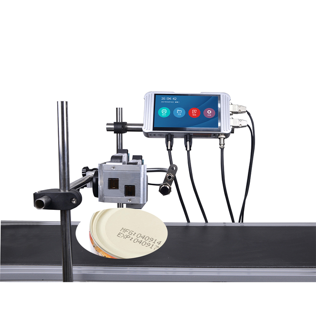 Automatic Industrial Bottle Expiry Date Print Automatic Inkjet Printer Continuous Inkjet Printer for Plastic Metal Wood Carton