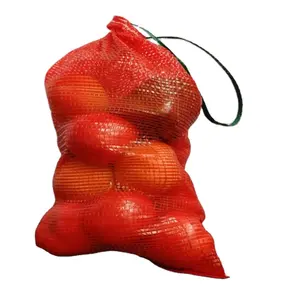 Bester Preis starke Verpackung Obst und Gemüse PP Leno Kordel zug Kunststoff Mesh Netz beutel für die Landwirtschaft