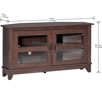 Moderner Bauernhaus Holz Ecke TV-Ständer mit Lagerung Universal Flach bildschirm TV-Rack für Wohnzimmer Schlafzimmer Hotel Verwendung