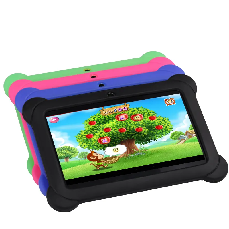 Hot selling 7 inch Allwinner A33Q8 children's learning machine 16G memory rugged finish 7" tablet for kid educational