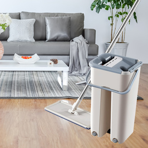 Cây Lau Nhà Hình Vuông Thiết Kế Mới Dụng Cụ Vệ Sinh Gia Dụng Cây Lau Nhà Phẳng Lau Sàn Đám Đông Và Bộ Xô - Product Image 4