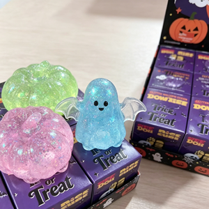 Nouveau jouet anti-stress d'Halloween, phosphorescent, fantôme, citrouille, chauve-souris, en maltose, jouet sensoriel amusant pour la décompression, idéal pour les cadeaux de fête - Product Image 6