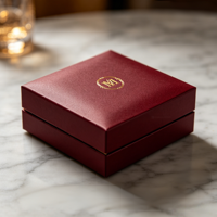 Boîte d'emballage sur mesure avec logo estampé à chaud, texture premium, pour un cadeau professionnel, idéale pour un cadeau d'anniversaire