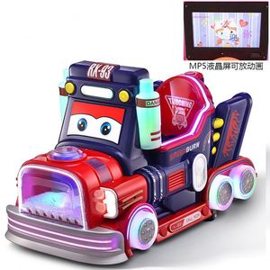 Nuevo Coche Eléctrico Infantil con Pantalla MP5, Operado con Monedas, Juego de Carreras para Niños con Diseño de Dibujos Animados - Product Image 6