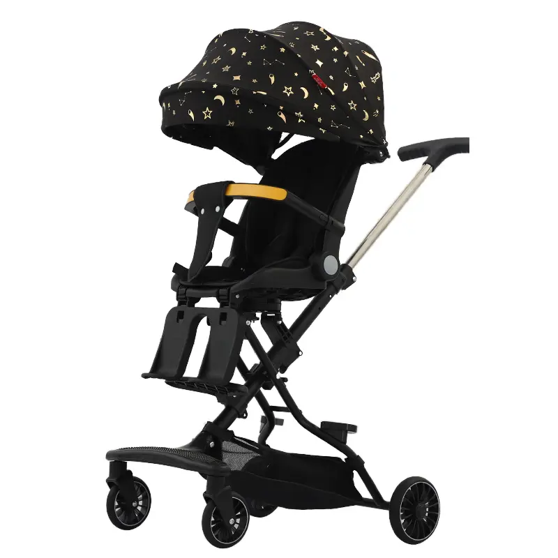 Factory Hot selling 3 In 1 Luxury baby strollers lightweight baby stroller one step folding baby cart