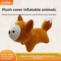 Cheval gonflable en peluche épaissi pour enfants, idéal pour l'équitation et le saut en intérieur, pour les 4-6 ans, vente directe usine