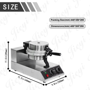 Macchina Commerciale per Coni Gelato, Piastra Antiaderente in Alluminio con Timer e Controllo della Temperatura per Caffetterie e Gelaterie - Product Image 2