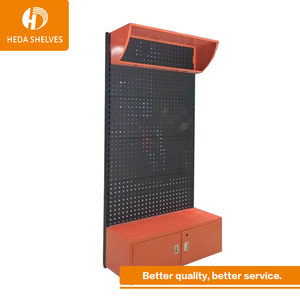 Tùy chỉnh cửa hàng bán lẻ xoay đôi hai mặt pegboard hiển thị đứng, <span class=keywords><strong>peg</strong></span> móc hiển thị truy cập, bảng đầu hiển thị giá - Product Image 5