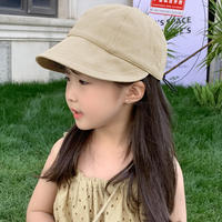 Sombrero de Protección Solar de PVC de 6 Paneles para Niños, Unisex, con Hebilla Metálica, Bordado a Mano, Estilo Primavera/Otoño, Diseño de Pescador con Visera