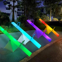 Lámpara LED Eléctrica para Jardín, Exterior, Impermeable IP66, de Plástico, para Paisajismo, Cuadrada, Tipo Seesaw, Iluminación para Parques Infantiles, Integración Sensorial