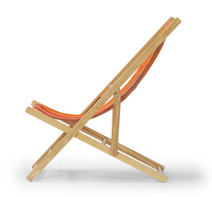 Sedia a <span class=keywords><strong>Sdraio</strong></span> Pieghevole in Legno HE-140, Sedia da Spiaggia in Legno e Tessuto Personalizzabile in Colore, Dimensioni e Logo - Product Image 3