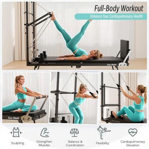 Máquina de Pilates Reformer Ajustable Directa de Fábrica, Cama de Pilates Core Semi-Elevada con Torre - Product Image 4