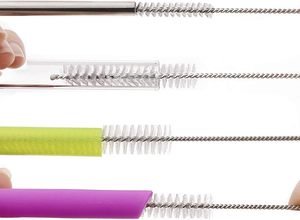 Spazzola Lunga in Paglia per Pulizia Automatica di Fontanelle per Gatti, Accessori per Pulizia Tubi Ovali in Acciaio Inox 6,89X3,94 Pollici - Product Image 5