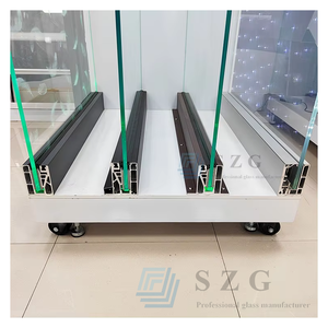 ราวบันไดกระจกติดพื้นราวบันได Aluminum10mm แผงกระจกคงที่ลึกระบบราวบันไดกระจก - Product Image 1