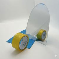 Film Miroir Transparent PET Écologique Semi-Argenté Flexible - Miroir Mural Bidirectionnel Hautement Réfléchissant Forme Arquée pour Smart Magic