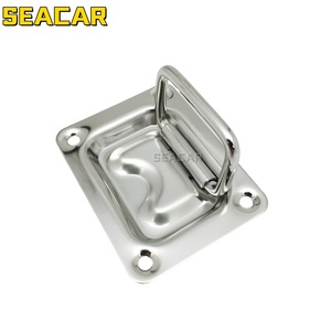 Seacar Stainless Steel 304 Deck Handle Boat <b>Yacht</b> Accessory Pull Ring 76x57mm - Product Image 2