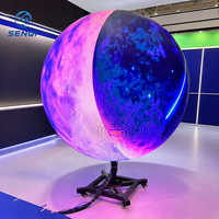 Écran LED sphérique personnalisé, mur vidéo, affichage à 360 degrés, écran créatif en forme de boule pour exposition muséale, intérieur/extérieur