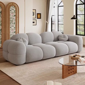 Conjunto de Sofá Seccional Moderno Estofado, Sofá Confortável, Embalagem Compactada a Vácuo, Mobiliário para Sala de Estar - Product Image 1