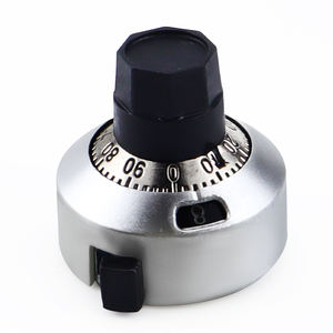 SNXRON Multi Turn Potenciômetro Botão P/N H-23-6A Contagem Escala Furo Interno 6.35mm Parafuso De Fixação - Product Image 1