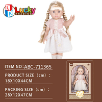 Nouvelle poupée de jeu de simulation de 16 pouces avec belle robe poupée de bébé en plastique pour enfants