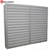 Volets de protection contre les intempéries Rolansini, horizontaux, en alliage d'aluminium, robustes, pour fenêtres, résidentiels/commerciaux