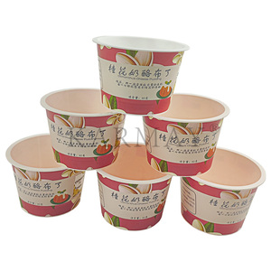 80g 3.3OZ pudding packaging plastic cup Mini IML cup Scooping ice cream <b>dessert</b> cup factory supplier Round sundae Bowls - Product Image 4